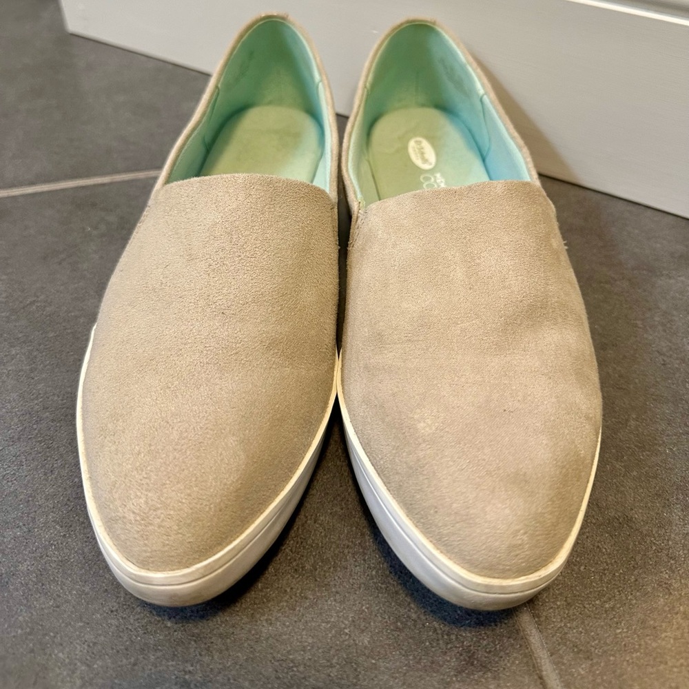 Slip On Dr Scholls Memory Foam Shoes - Taupe (8.5)